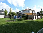 Blick auf Spielplatz am Bodenfeld