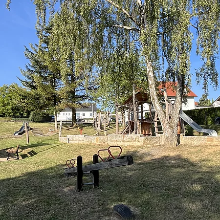 Blick auf die Spielfläche