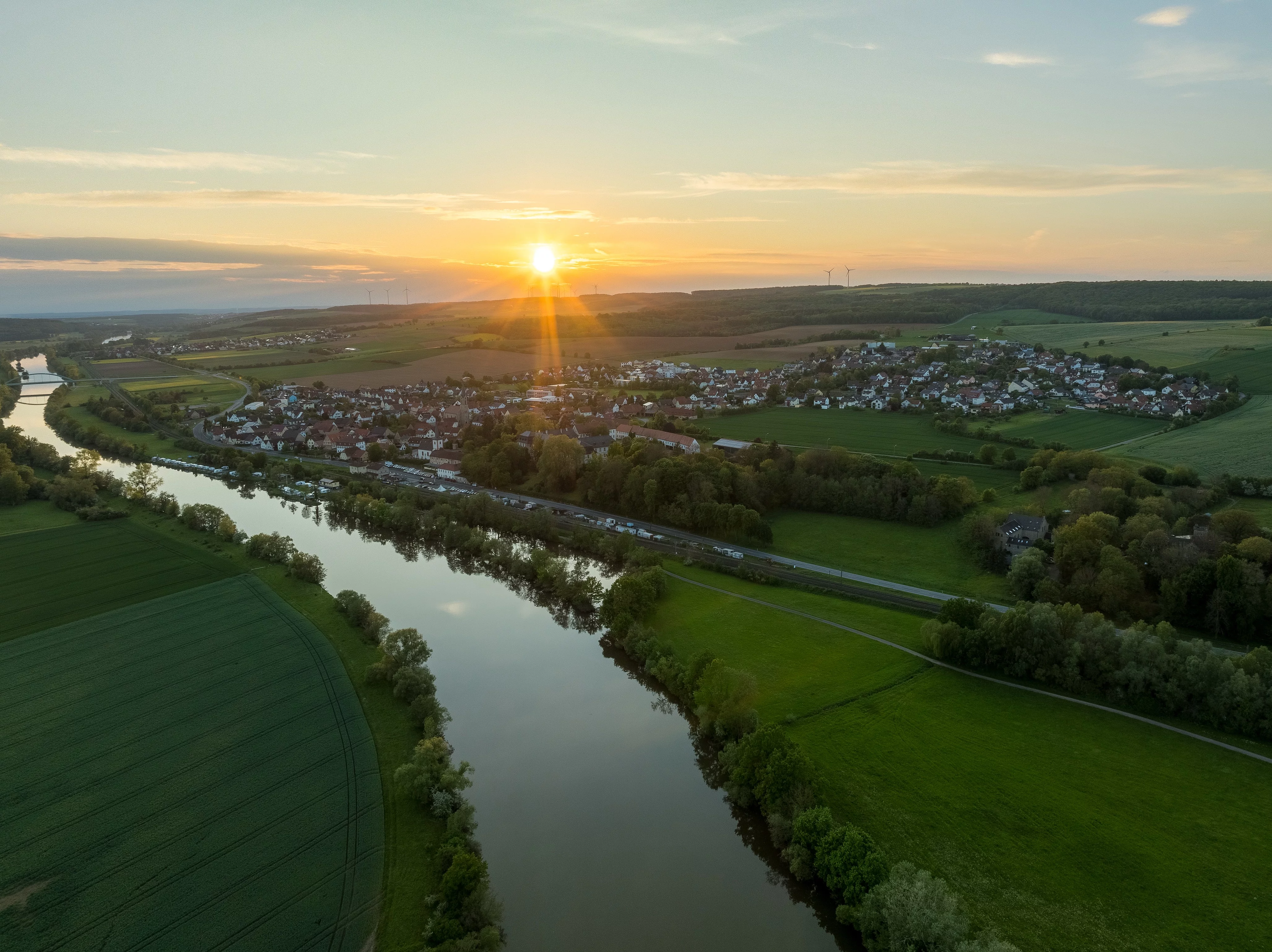 Sonnenuntergang über Untertheres